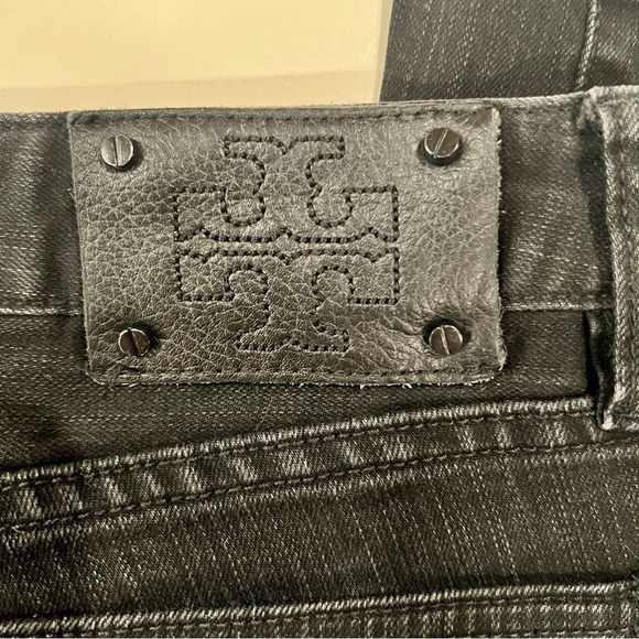 Tory Burch Black Denim Legging Size 28 - Picture 10 of 11